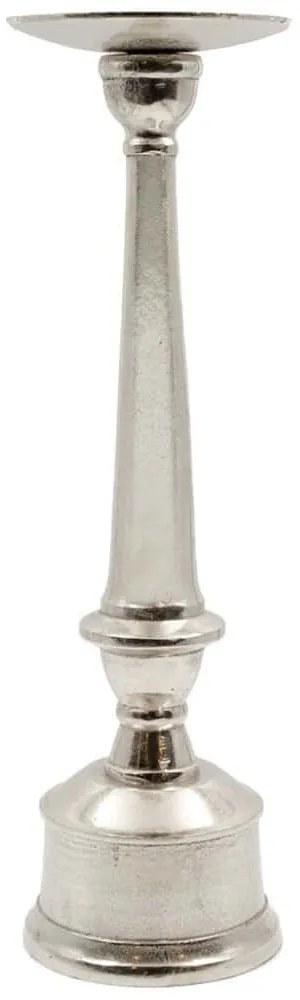 Κηροπήγιο Pillar 013728 17x17x59cm Silver Aluminium