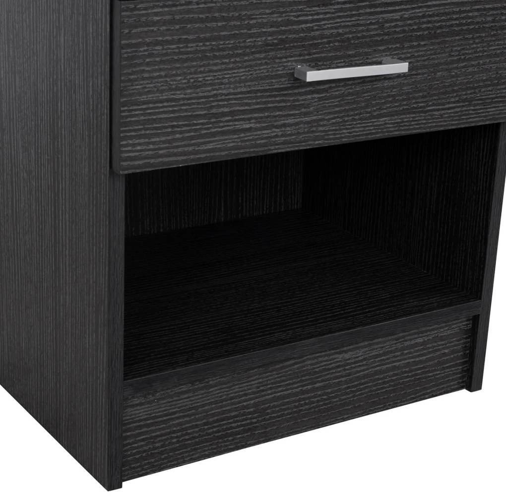 Κομοδίνο με 1 συρτάρι Laney Zebrano 45x35,5x47Υ εκ. 45x35.5x47 εκ.