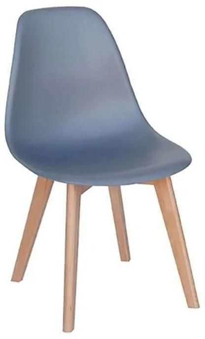 Καρέκλα Τραπεζαρίας Loft Plus (Σετ 4τμχ) 6Χ53Χ81cm Grey Ξύλο,Πολυπροπυλένιο