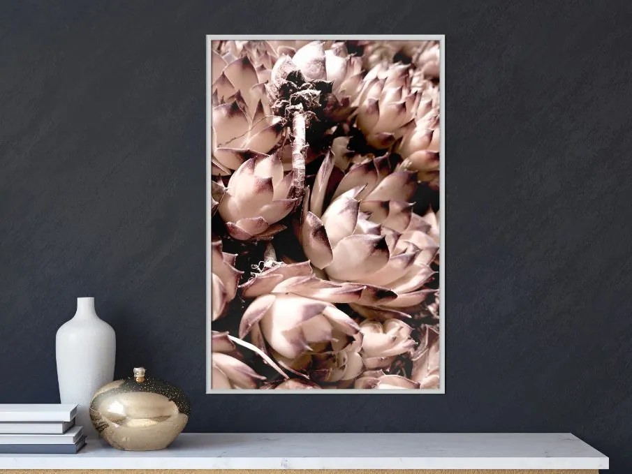 Αφίσα - Autumnal Flowers - 40x60 - Χρυσό - Χωρίς πασπαρτού