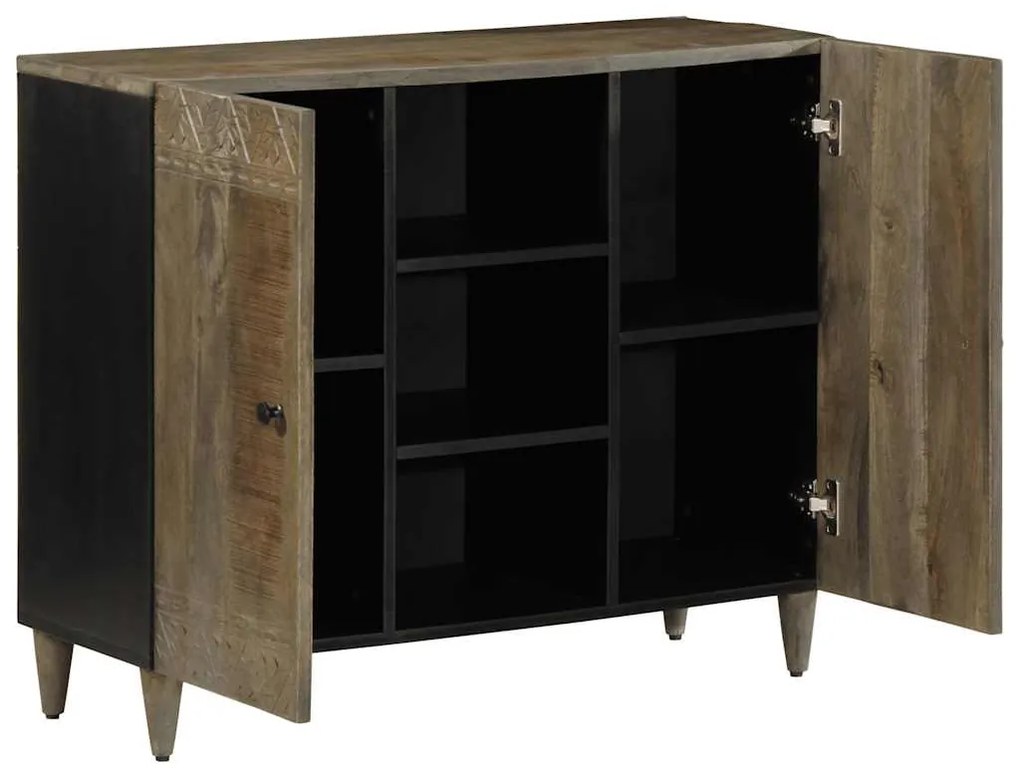 vidaXL Sideboard 90x33x75 cm μασίφ ξύλο Mango