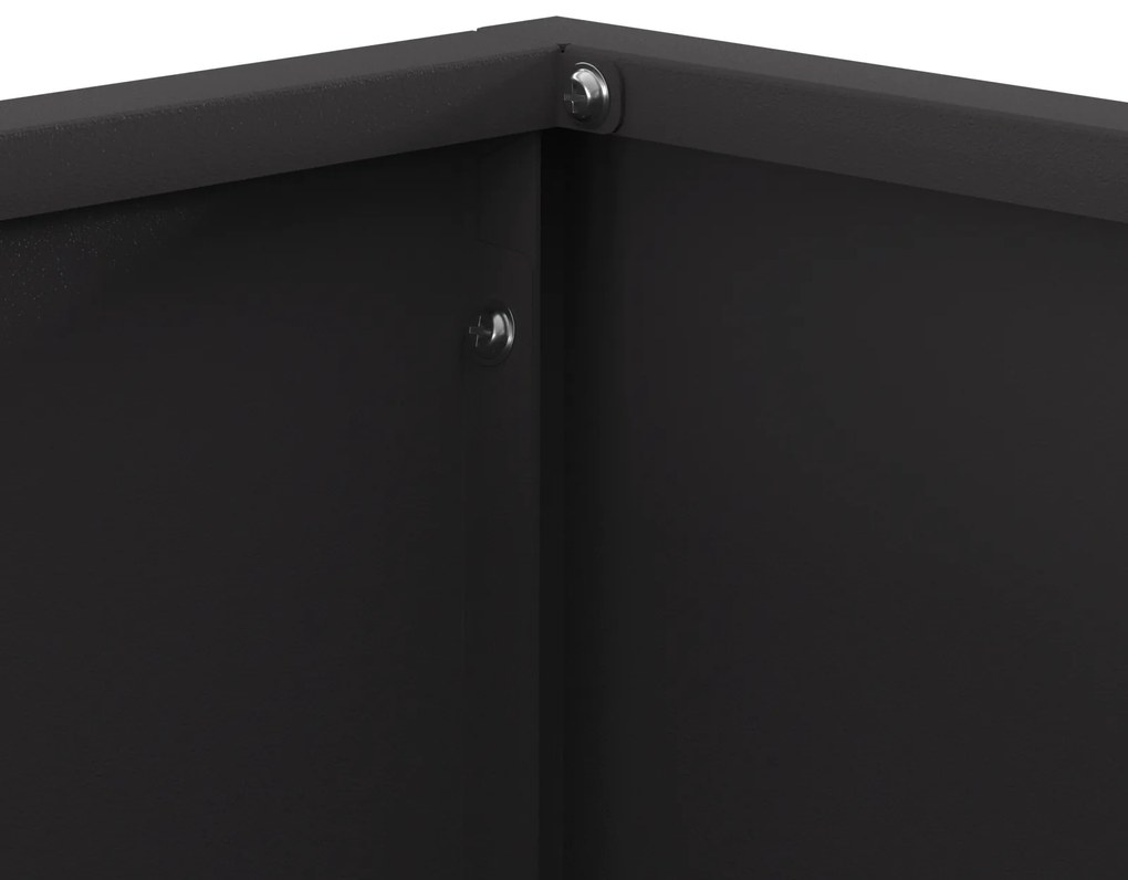 vidaXL Σχάρα Φωτιάς Τετράγωνη Μαύρη 40x40x30 εκ Ατσάλι