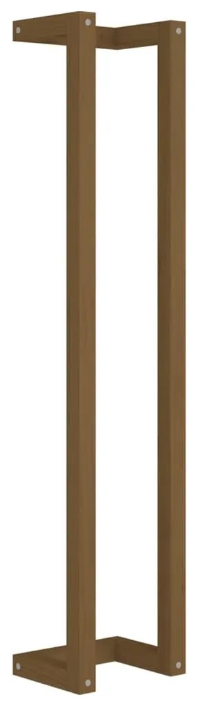 vidaXL Πετσετοκρεμάστρα Καφέ μελί 23x18x110 εκ. από Μασίφ Ξύλο Πεύκου