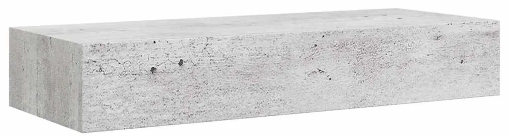 vidaXL Ράφια Τοίχου Συρτάρια 2 τεμ. Γκρι Σκυρ. 60x23,5x10 εκ από MDF