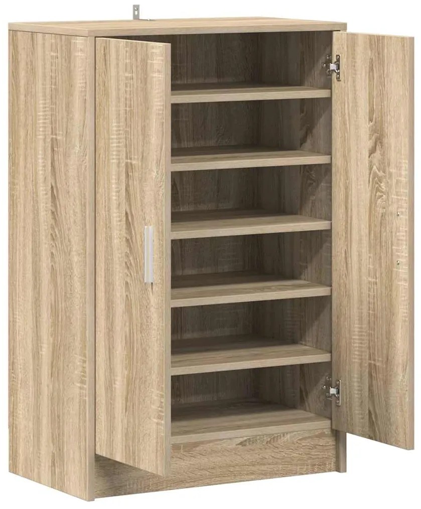 vidaXL Παπουτσοθήκη Sonoma Δρυς 60 x 35 x 92 εκ. από Επεξ. Ξύλο
