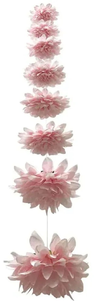 Τεχνητή Γιρλάντα Ντάλια 00-23861-20-4 Φ22x180cm Pink Marhome Leather,Plastic