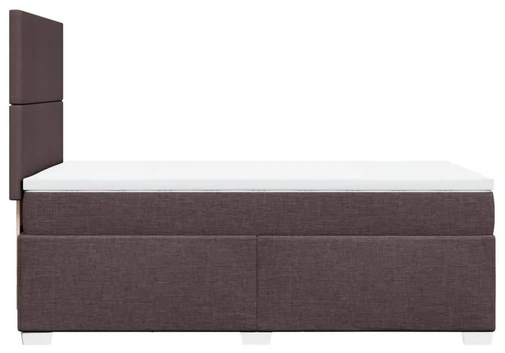 ΚΡΕΒΑΤΙ BOXSPRING ΜΕ ΣΤΡΩΜΑ ΣΚΟΥΡΟ ΚΑΦΕ 80X200 ΕΚ. ΥΦΑΣΜΑΤΙΝΟ 3290311