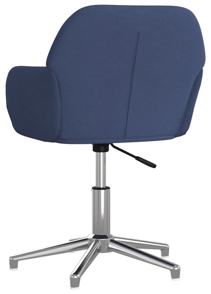 vidaXL Καρέκλα Γραφείου Περιστρεφόμενη Μπλε Υφασμάτινη
