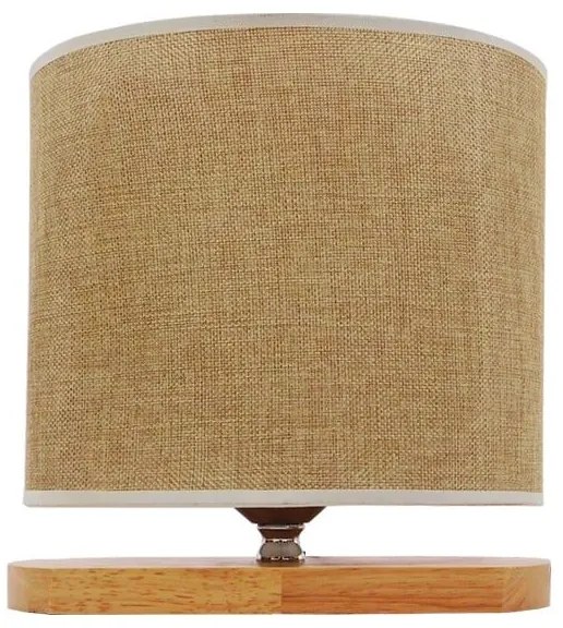 Επιτραπέζιο Φωτιστικό Πορτατίφ Chiara 01241 Beige GloboStar Ξύλο