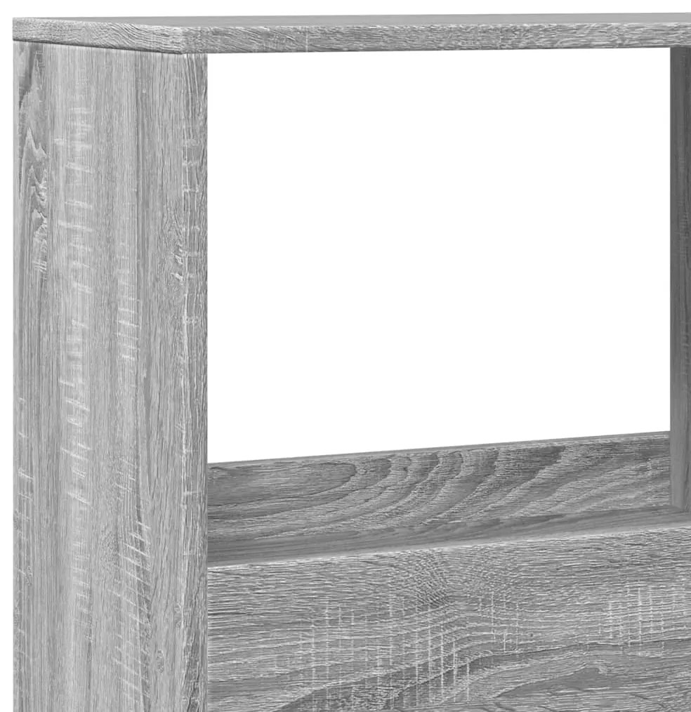 vidaXL Βιβλιοθήκη/Διαχωριστικό Χώρου Γκρι 100x33x155,5 εκ. Επεξ. Ξύλο