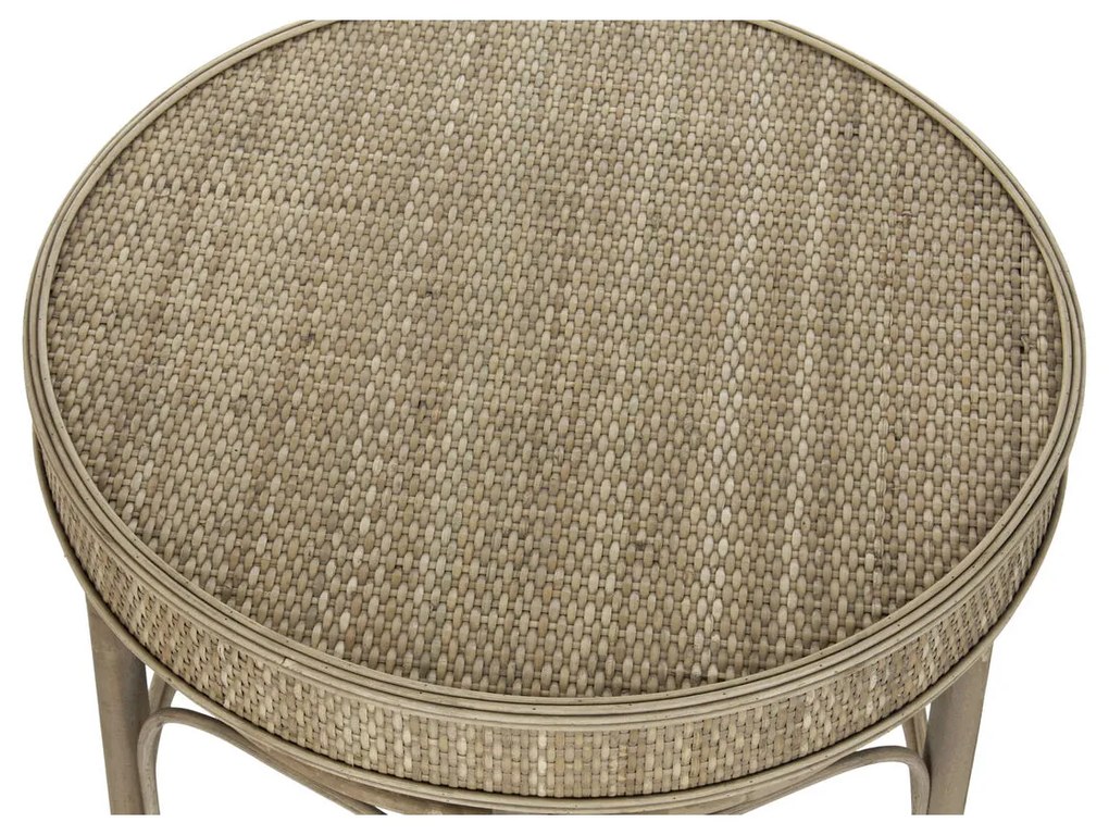 Βοηθητικό Τραπέζι DKD Home Decor 61 x 61 x 52 cm Φυσικό Ξύλο