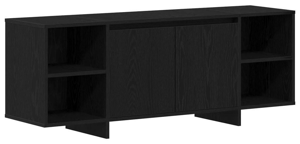 vidaXL Βάση τηλεόρασης - Μαύρη Δρυς - 120x30x40.5 εκ. - Φτιαγμένη από Επεξεργασμένο ξύλο