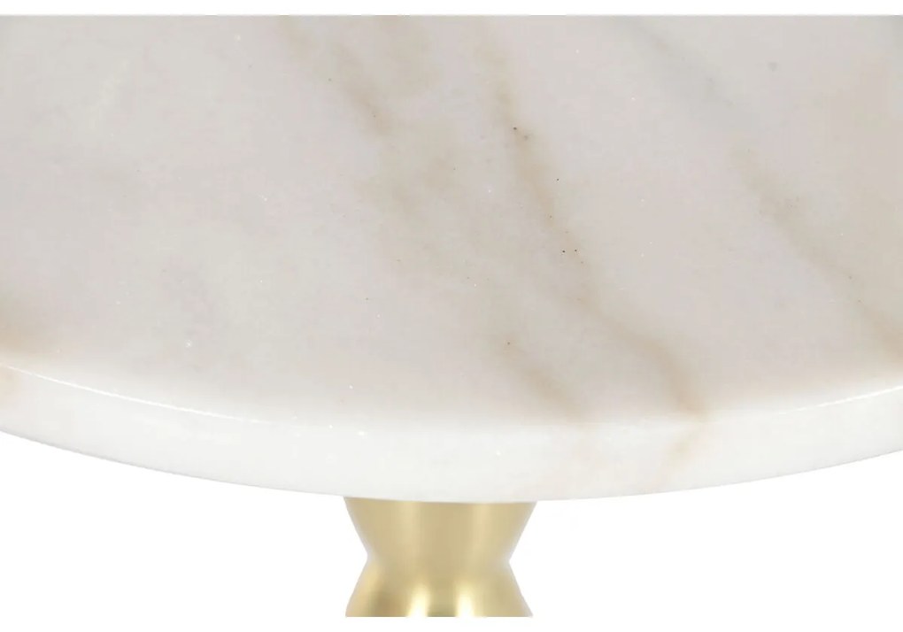 Βοηθητικό Τραπέζι Home ESPRIT Λευκό Χρυσό 41 x 41 x 57 cm