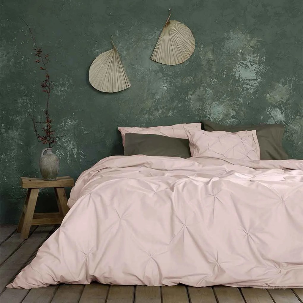 Παπλωματοθήκη King Size (Σετ 240x260) Nima Bed Linen Arcata Dusty Pink