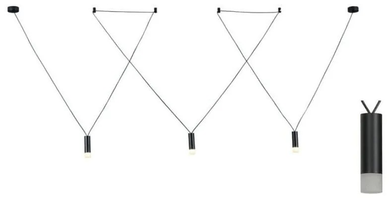 Φωτιστικό Οροφής YL22P3BK 3ΧG9 3x D3,6XH13 Black Aca Decor Aluminium