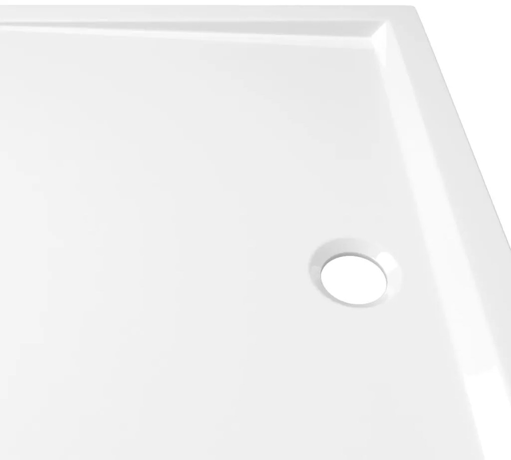 Βάση Ντουζιέρας Ορθογώνια Λευκή 70 x 100 εκ. από ABS - Λευκό