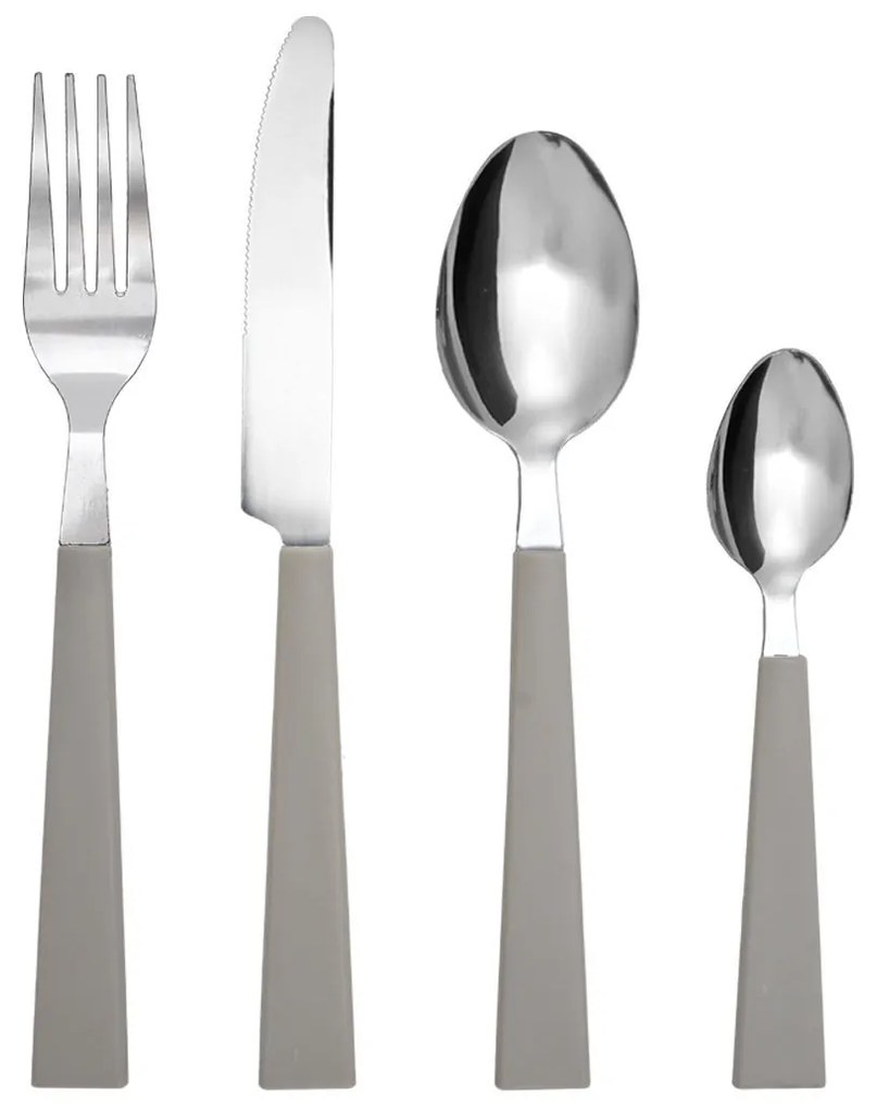 Μαχαιροπήρουνα Σετ 24τμχ Ανοξείδωτα 18/0 Με Μπεζ Λαβή Estia 01-36607