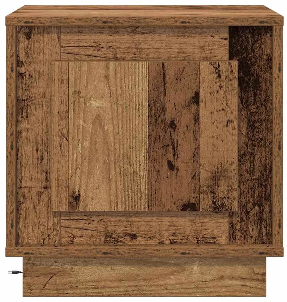 vidaXL Κομοδίνο με Παλαιό ξύλο 44 x 34.5 x 45 εκ Επεξεργασμένο ξύλο