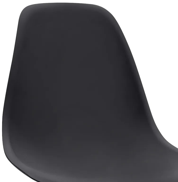 Καρέκλα τραπεζαρίας Nova Megapap PP μαύρο - ξύλινο φυσικό πόδι 46x51x80εκ.