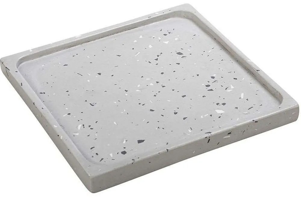 Διακοσμητική Πιατέλα Μωσαϊκό TZG102 22x22x2cm Grey Espiel Cement
