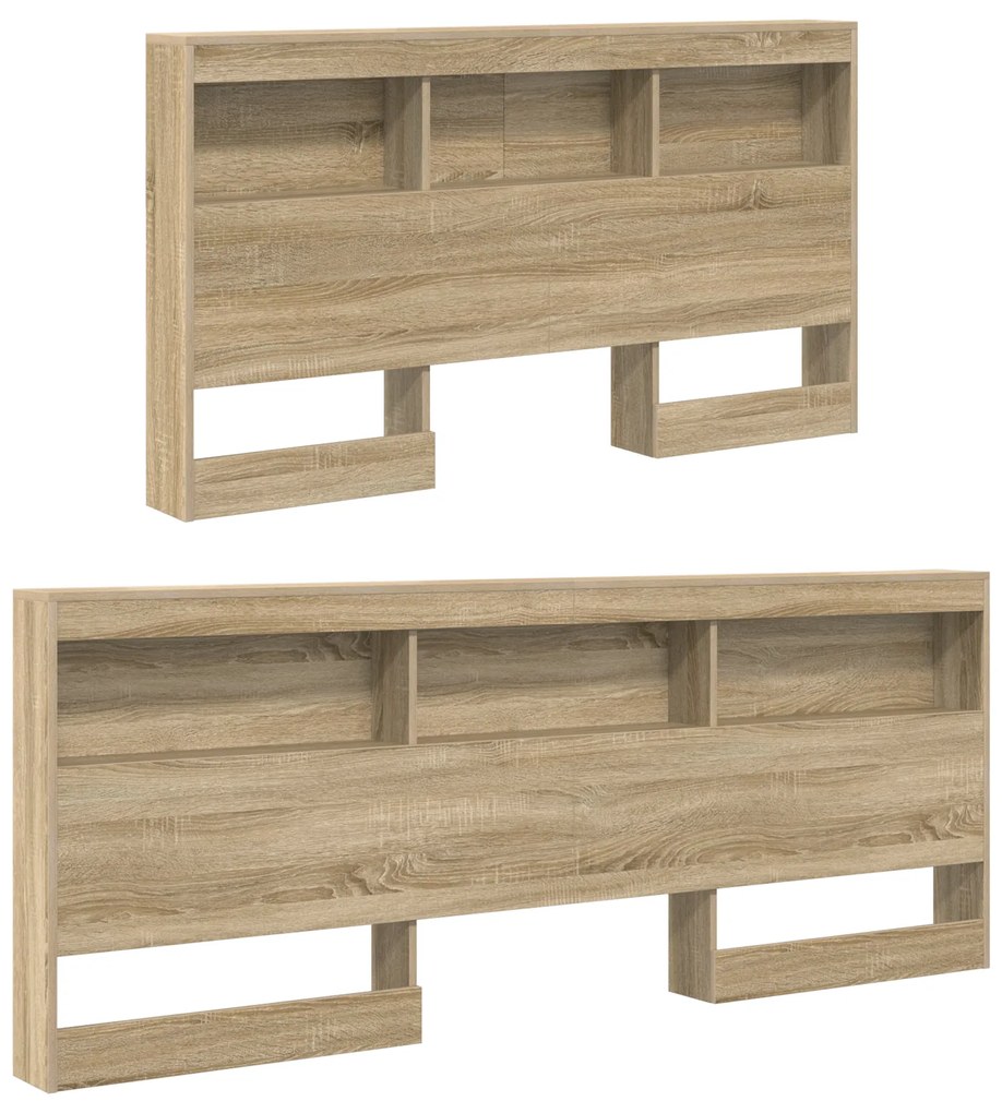 vidaXL Κεφαλάρι Αποθήκης με ράφι Sonoma Δρυς 150 cm Επεξεργασμένο ξύλο