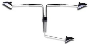 Απλίκα Φωτιστικό Τοίχου IP20 3xE27 Μαύρο 104-01012-19 Luma Lighting-104-01012-19-Μαύρο 104-01012-19