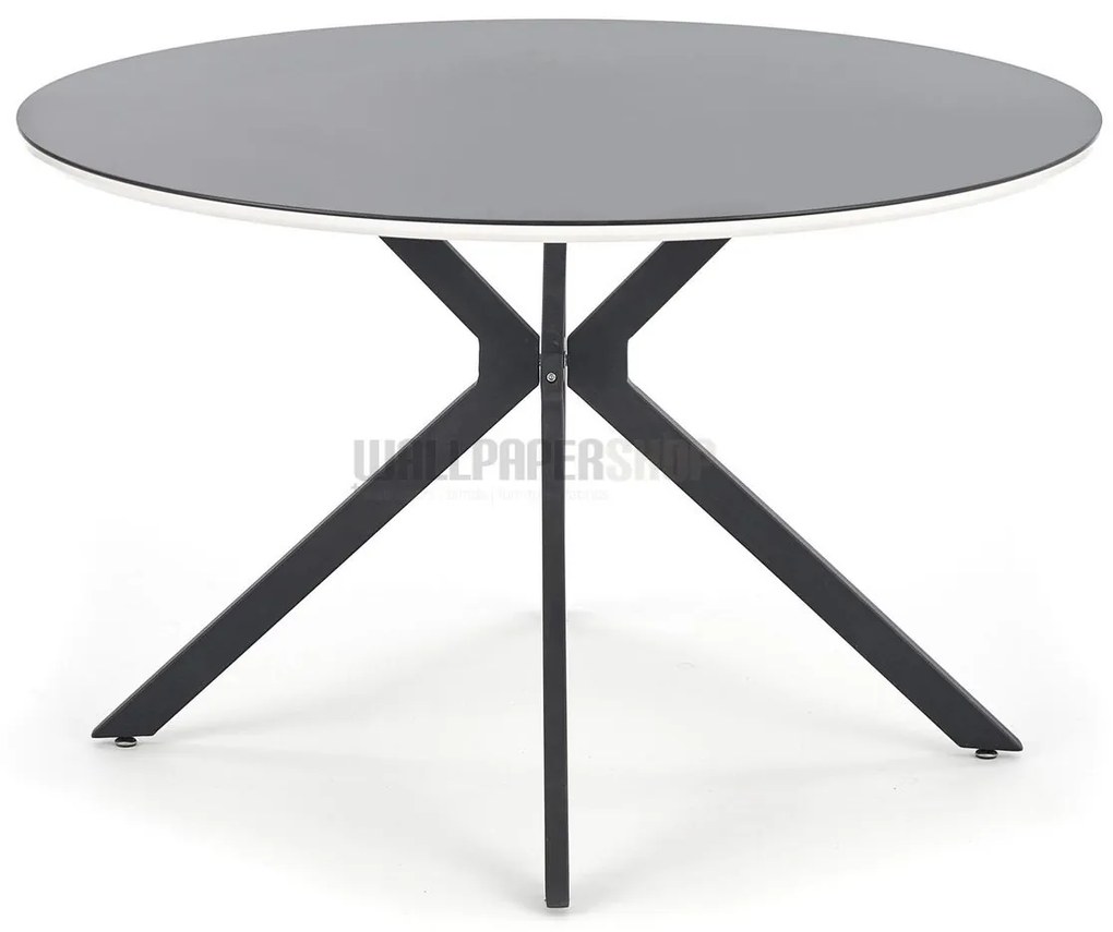 Simple Τραπέζι Ξύλο / Γυαλί / Μέταλλο 120x120x76
