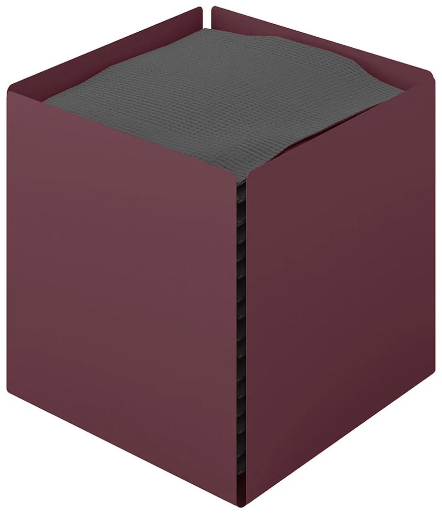 Χαρτοπετσετοθήκη (13x13x13) Pam &amp; Co 123-153 Matt Bordeaux