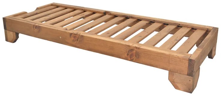 Ξαπλώστρα Zalka pakoworld L1 σε καρυδί απόχρωση 66x197x28εκ - 363-000012