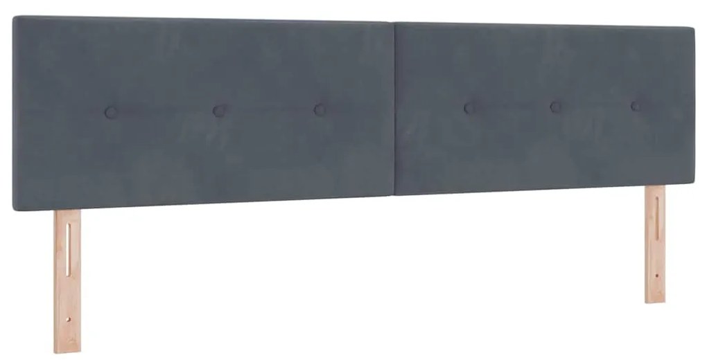 vidaXL Κρεβάτι με Ελατήρια και Στρώμα Μαύρο 100x200 εκ. Βελούδο