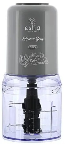 Estia Πολυκόπτης Multi Aroma Grey Με Πλαστικό Μπωλ 400W 500ml Γκρι 06-17446