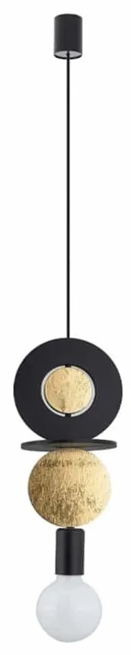 Φωτιστικό Οροφής Drops Wood E 11177 16x216,5cm 1xE27 25W Black-Gold Nowodvorski