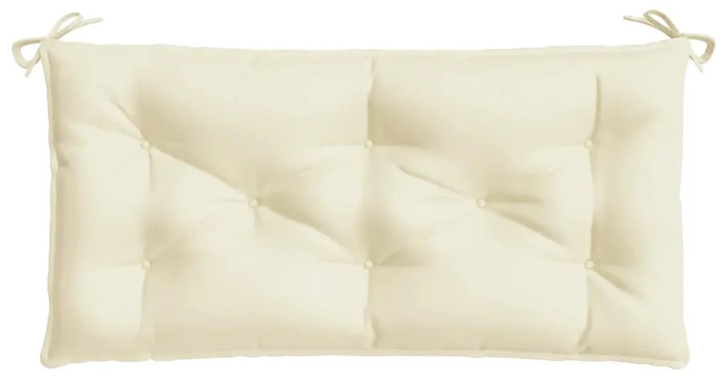 vidaXL Μαξιλάρια Πάγκου Κήπου 2 τεμ. Κρεμ 100x50x7 εκ. Ύφασμα Oxford