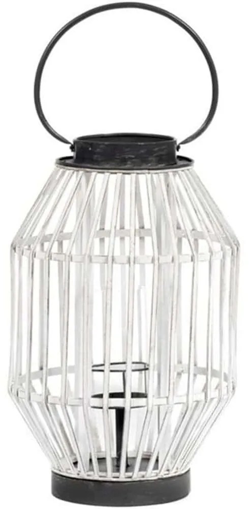 Φαναράκι Zlugra 469-4001 28,5x28,5x46cm White-Black Artekko Bamboo