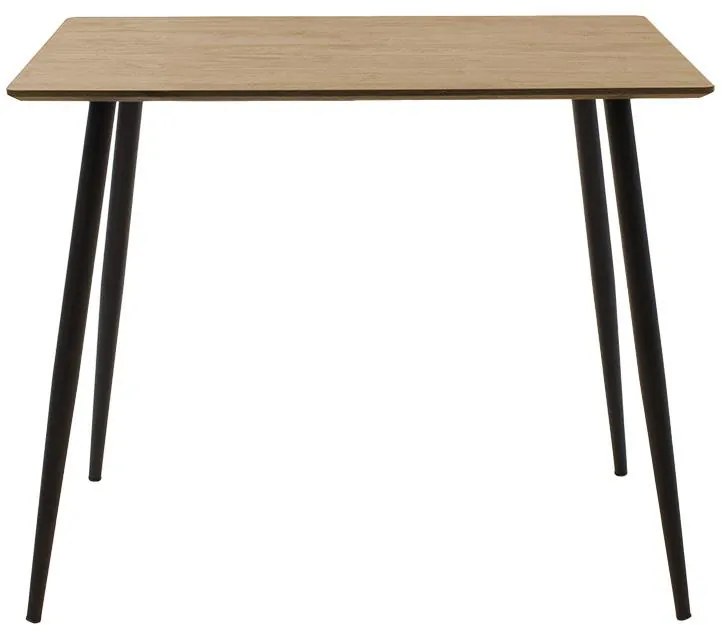 Τραπέζι Cuba MDF sonoma-μαύρο 70x70x75εκ 70x70x75 εκ.