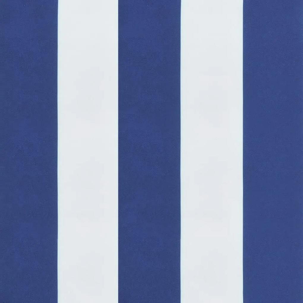 Μαξιλάρι Στρογγυλό Μπλε/Λευκό Ριγέ Ø 60 x 11 εκ. Ύφασμα Oxford - Πολύχρωμο