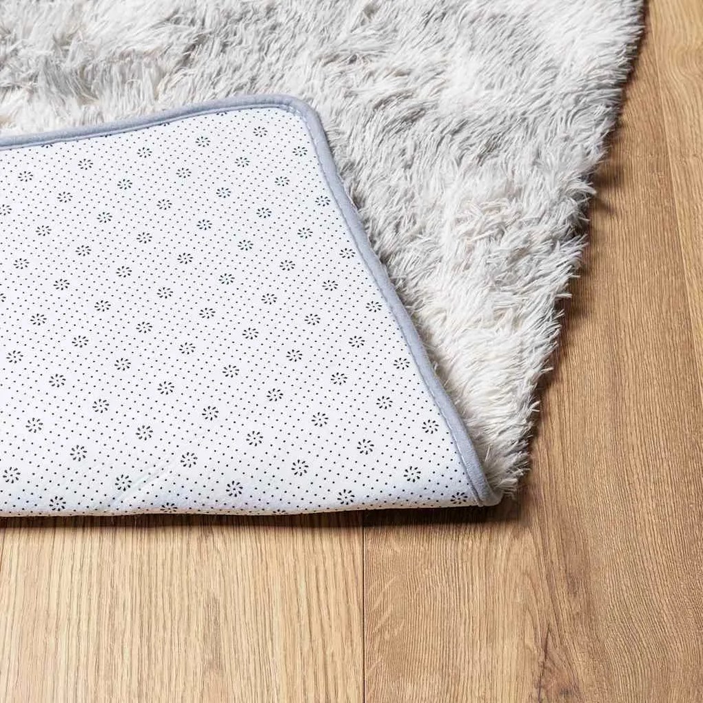 vidaXL Χαλί Shaggy με Ψηλό Πέλος NAVARRA Ασημί Γκρι 240x340 εκ.