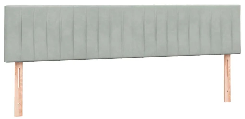 BOX SPRING ΚΡΕΒΑΤΙ ΜΕ ΣΤΡΩΜΑ ΑΝΟΙΧΤΟ ΓΚΡΙ 200X220 ΕΚ. ΒΕΛΟΥΔΙΝΟ 3318339