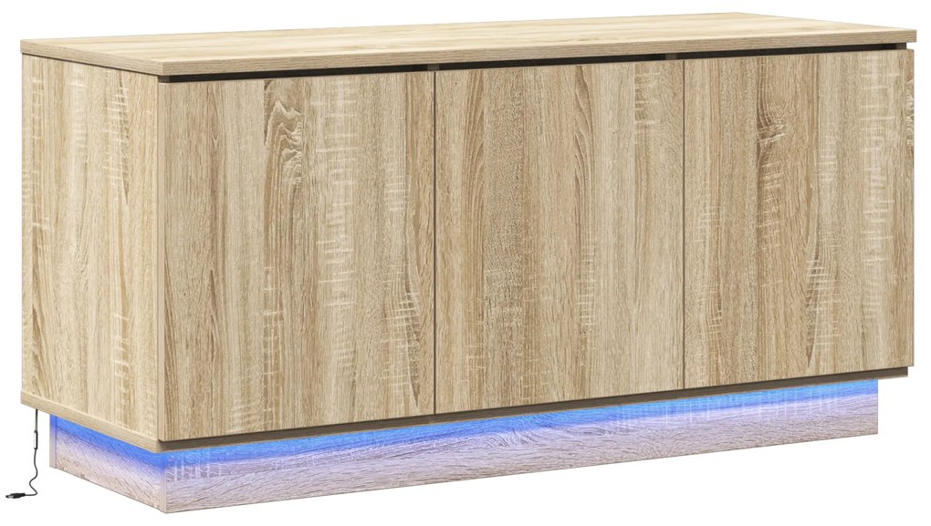 vidaXL ντουλάπι τηλεόρασης δρυς Sonoma 100x38x49 εκ. Επεξεργασμένο ξύλο
