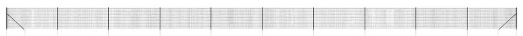 vidaXL Συρματόπλεγμα Περίφραξης Ανθρακί 1 x 25 μ. με Καρφωτές Βάσεις