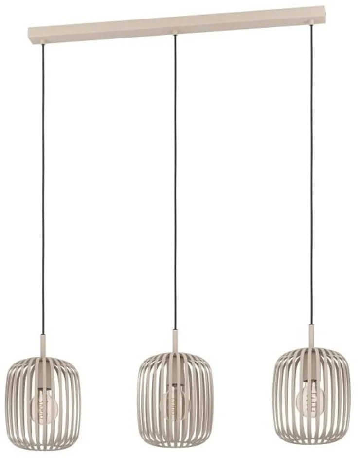 Φωτιστικό Οροφής- Ράγα Romazzina 900497 90x20x110cm 3xE27 40W Beige Eglo