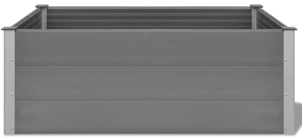 vidaXL Ζαρντινιέρα Υπερυψωμένη Γκρι 150 x 100 x 54 εκ. από WPC