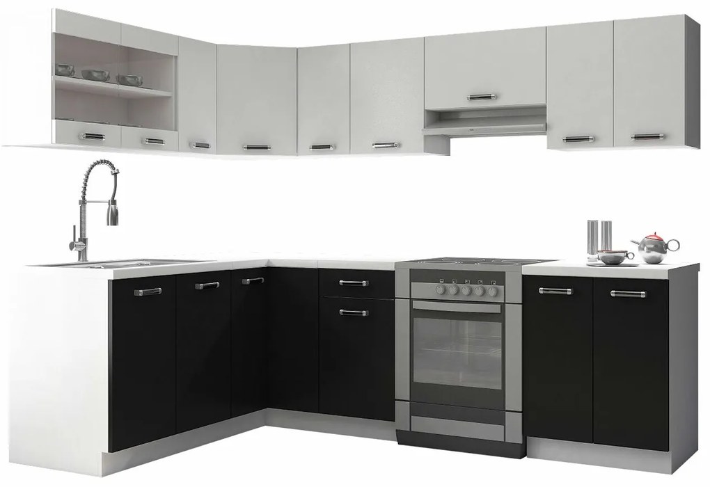 Σετ κουζίνας Tucson 160, 249cm, 207 kg, Πάγκος, Πλαστικοποιημένη μοριοσανίδα, Γωνιακό | Epipla1.gr