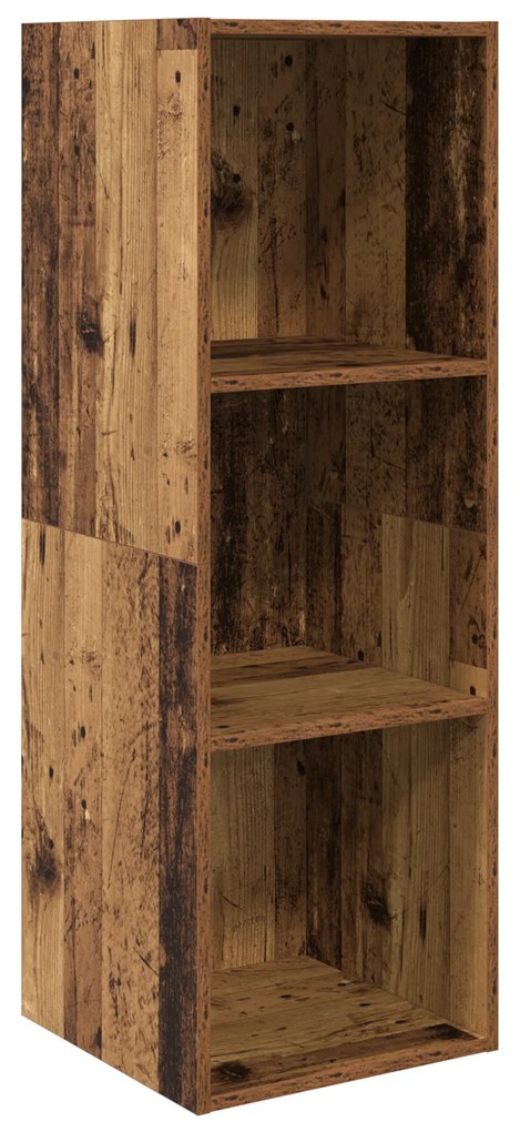 vidaXL Σετ επίπλου τηλεόρασης 3 pcs Παλαιό ξύλο 37 x 37 x 142.5 εκ