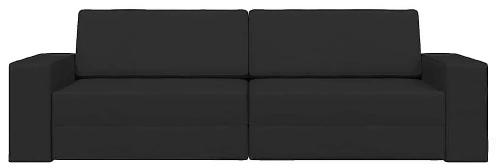 vidaXL Κρεβάτι καναπές Μαύρο 245 x 78 x 77 εκ. ύφασμα