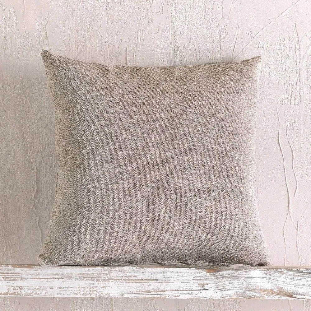 Μαξιλαροθήκη Διακοσμητική Cadence Dark Beige Ρυθμός 40Χ40 Cotton-Polyester