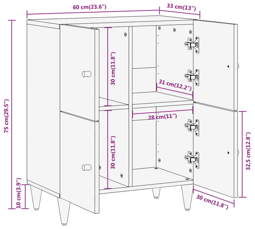 ΒΟΗΘΗΤΙΚΟ ΝΤΟΥΛΑΠΙ 60 X 33 X 75 ΕΚ. ΑΠΟ ΜΑΣΙΦ ΞΥΛΟ ΜΑΝΓΚΟ 358274