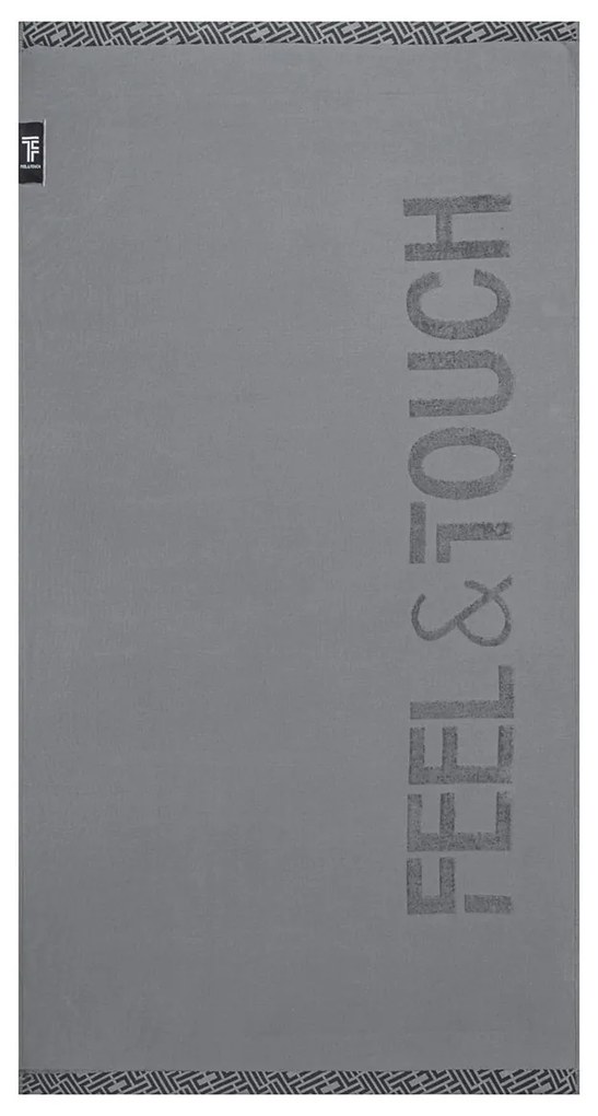 Πετσέτα Θαλάσσης (90x180) Feel &amp; Touch Sunny Anthracite