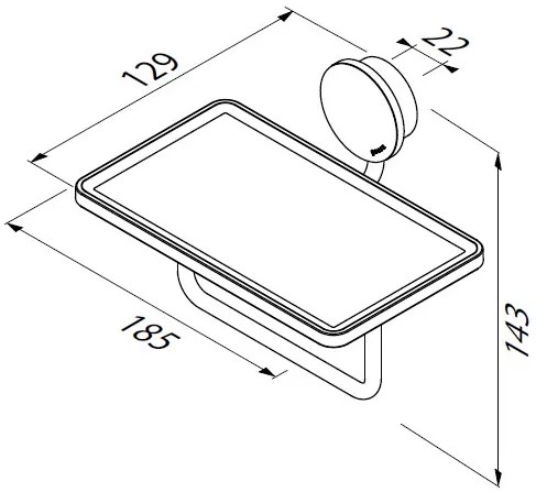 Χαρτοθήκη Opal Geesa με εταζιέρα-Mauro-brushed