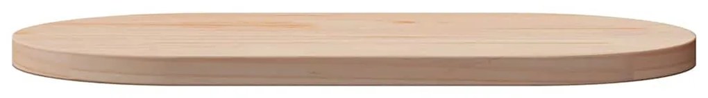 vidaXL Επιφάνεια Τραπεζιού Οβάλ 70x35x2,5 εκ. από Μασίφ Ξύλο Πεύκου